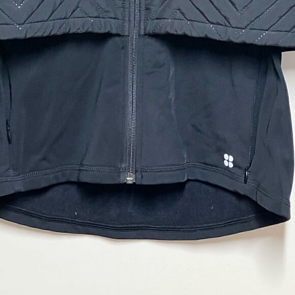 NEW Sweaty Betty Fast Track Layered Longline Black Jacket Sz S - Picture 12 of 13